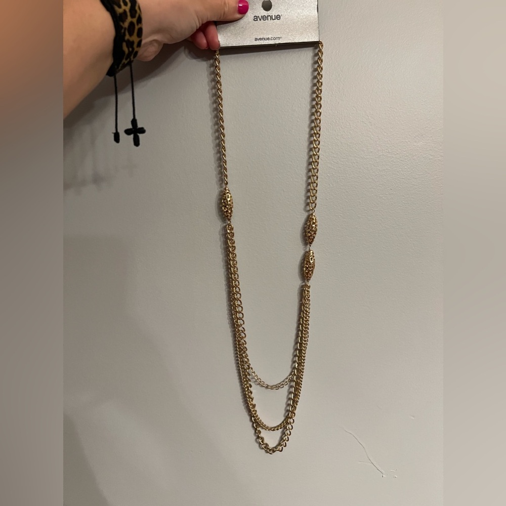 Women gold necklace